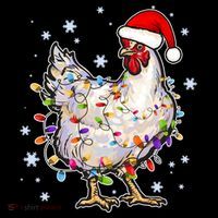 Christmas Santa Chicken Tote Bag thumb 4