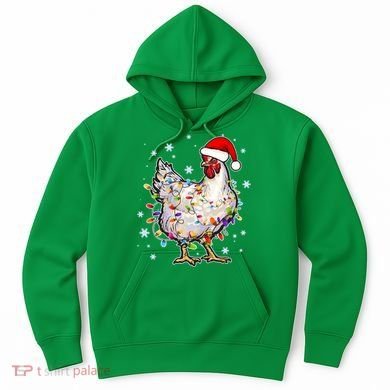 Christmas Santa Chicken Hoodie