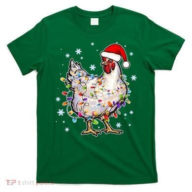 Christmas Santa Chicken T-Shirt
