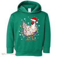 Christmas Santa Chicken Toddler Hoodie thumb 0