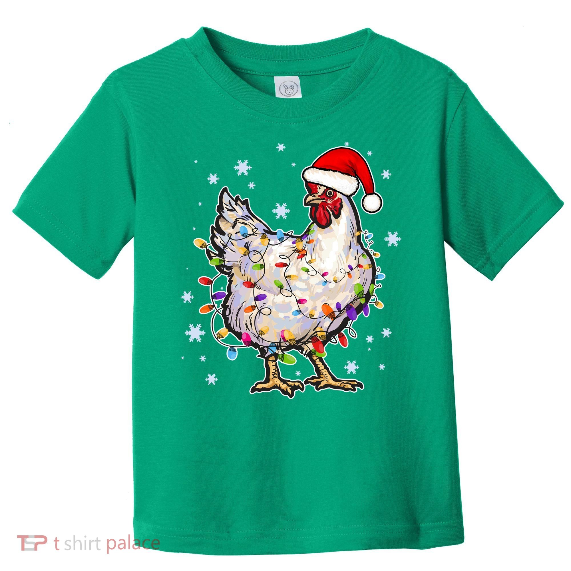Christmas Santa Chicken Toddler T-Shirt