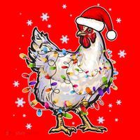 Christmas Santa Chicken Santa Hat thumb 1