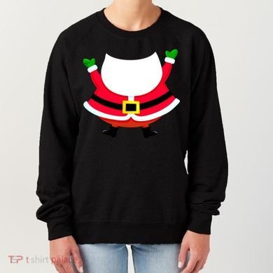 Christmas Santa Claus Big Head Suit Women's Sweatshirt