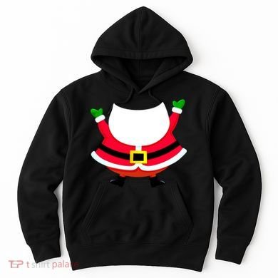 Christmas Santa Claus Big Head Suit Hoodie