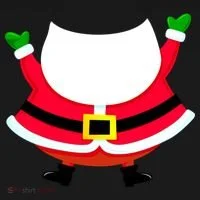 Christmas Santa Claus Big Head Suit Hoodie thumb 2