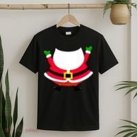 Christmas Santa Claus Big Head Suit T-Shirt thumb 2