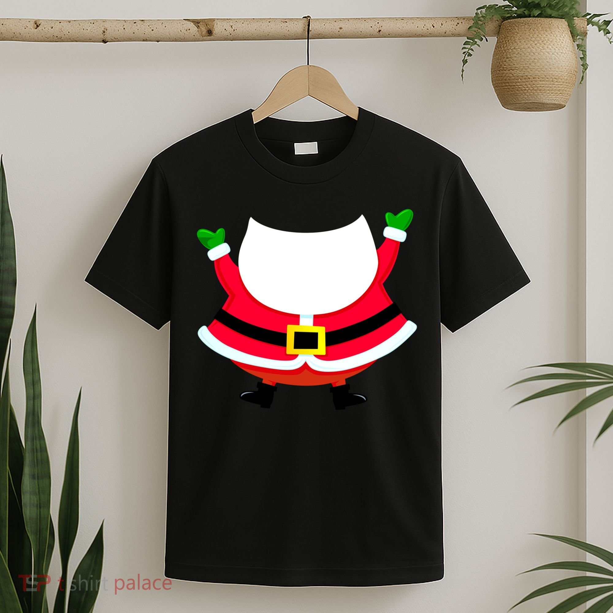 Christmas Santa Claus Big Head Suit T-Shirt