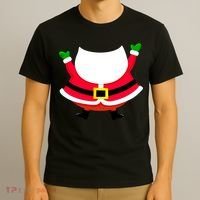 Christmas Santa Claus Big Head Suit T-Shirt thumb 3