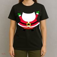 Christmas Santa Claus Big Head Suit T-Shirt thumb 4