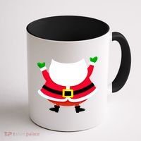 Christmas Santa Claus Big Head Suit Coffee Mug thumb 1