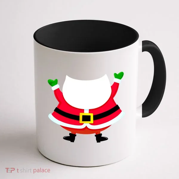 Christmas Santa Claus Big Head Suit Coffee Mug