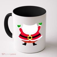 Christmas Santa Claus Big Head Suit Coffee Mug thumb 0