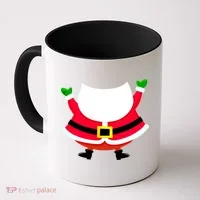 Christmas Santa Claus Big Head Suit Coffee Mug thumb 0