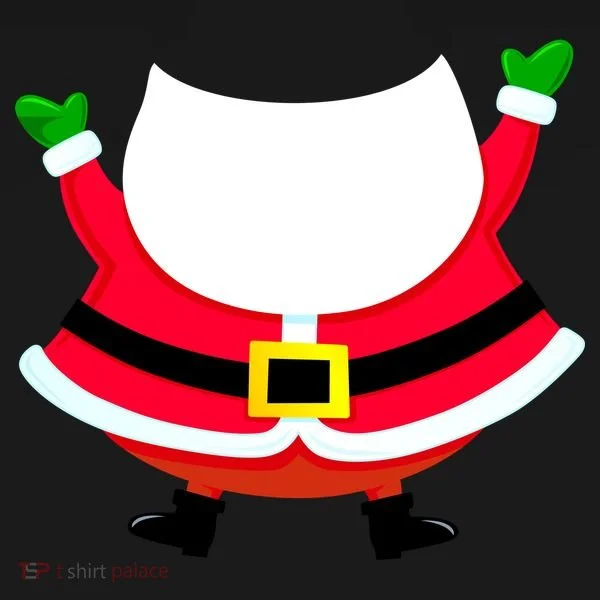 Christmas Santa Claus Big Head Suit Women's Hoodie
