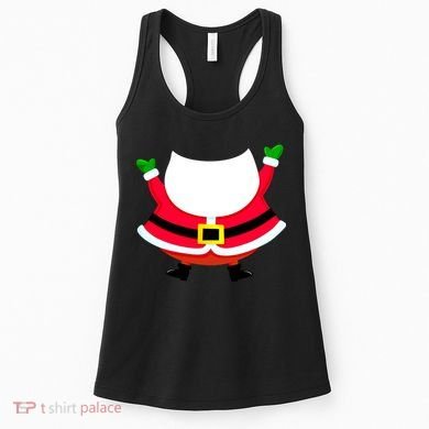 Christmas Santa Claus Big Head Suit Women's Tank Top