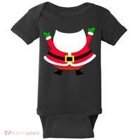 Christmas Santa Claus Big Head Suit Baby Bodysuit thumb 0