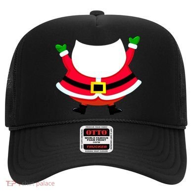 Christmas Santa Claus Big Head Suit Hat