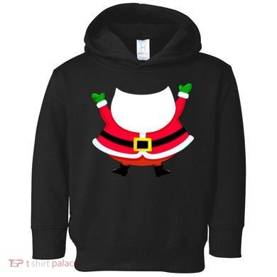 Christmas Santa Claus Big Head Suit Toddler Hoodie