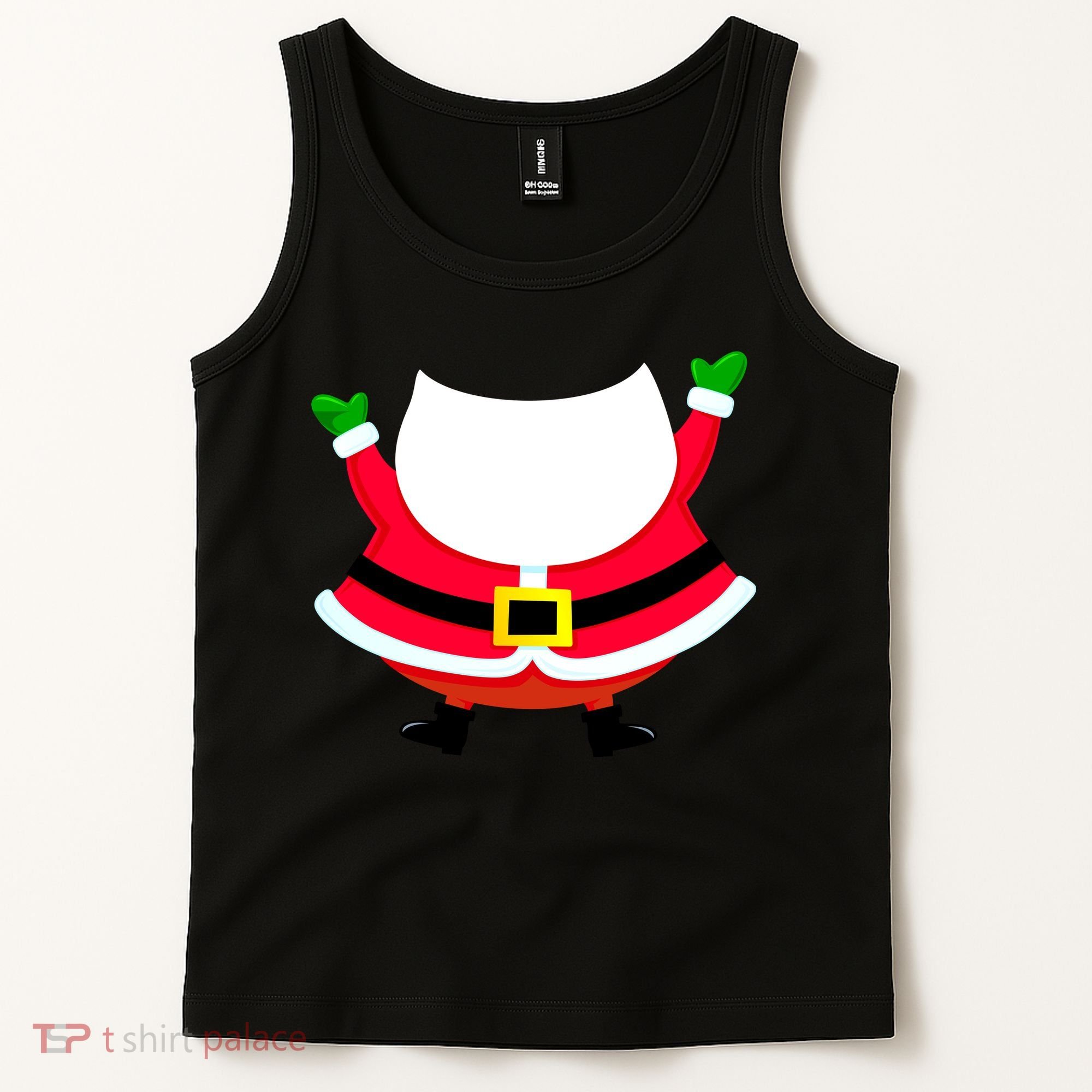 Christmas Santa Claus Big Head Suit Tank Top