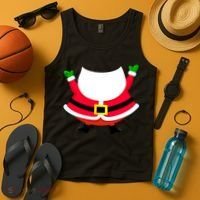 Christmas Santa Claus Big Head Suit Tank Top thumb 4