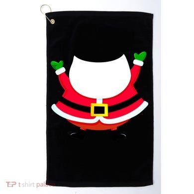 Christmas Santa Claus Big Head Suit Golf Towel