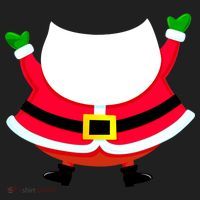 Christmas Santa Claus Big Head Suit Golf Towel thumb 3