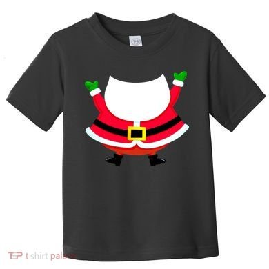 Christmas Santa Claus Big Head Suit Toddler T-Shirt