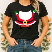 Christmas Santa Claus Big Head Suit Women's T-Shirt thumb 2