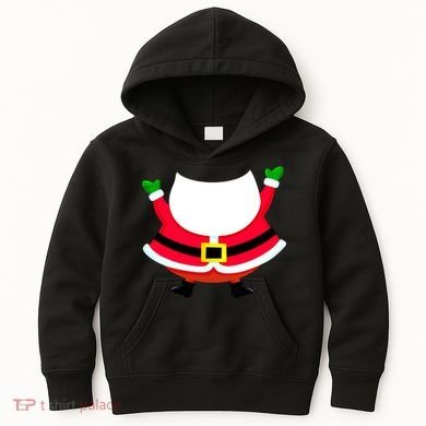 Christmas Santa Claus Big Head Suit Kids Hoodie
