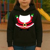 Christmas Santa Claus Big Head Suit Kids Hoodie thumb 3