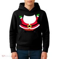 Christmas Santa Claus Big Head Suit Kids Hoodie thumb 4