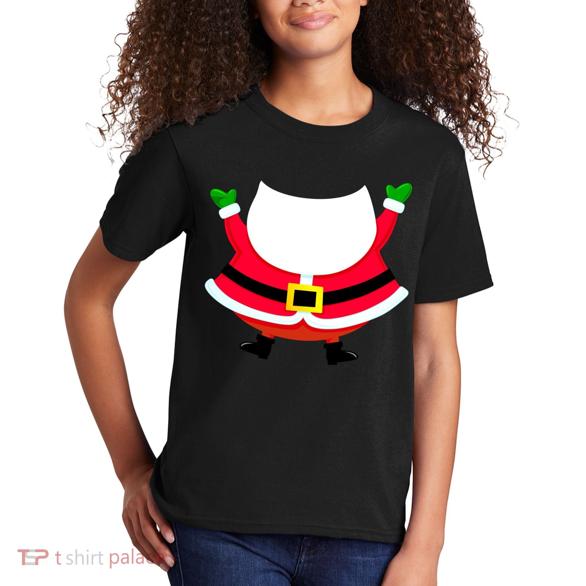 Christmas Santa Claus Big Head Suit Kids T-Shirt