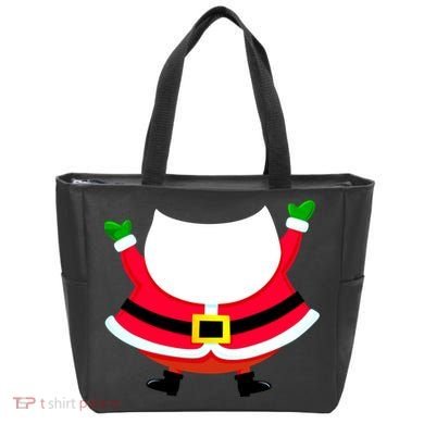 Christmas Santa Claus Big Head Suit Tote Bag