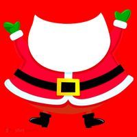Christmas Santa Claus Big Head Suit Santa Hat thumb 1