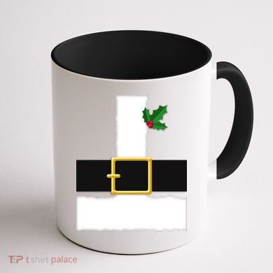 Christmas Santa Costume Top Coffee Mug back