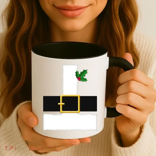 Christmas Santa Costume Top Coffee Mug