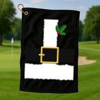 Christmas Santa Costume Top Golf Towel thumb 1