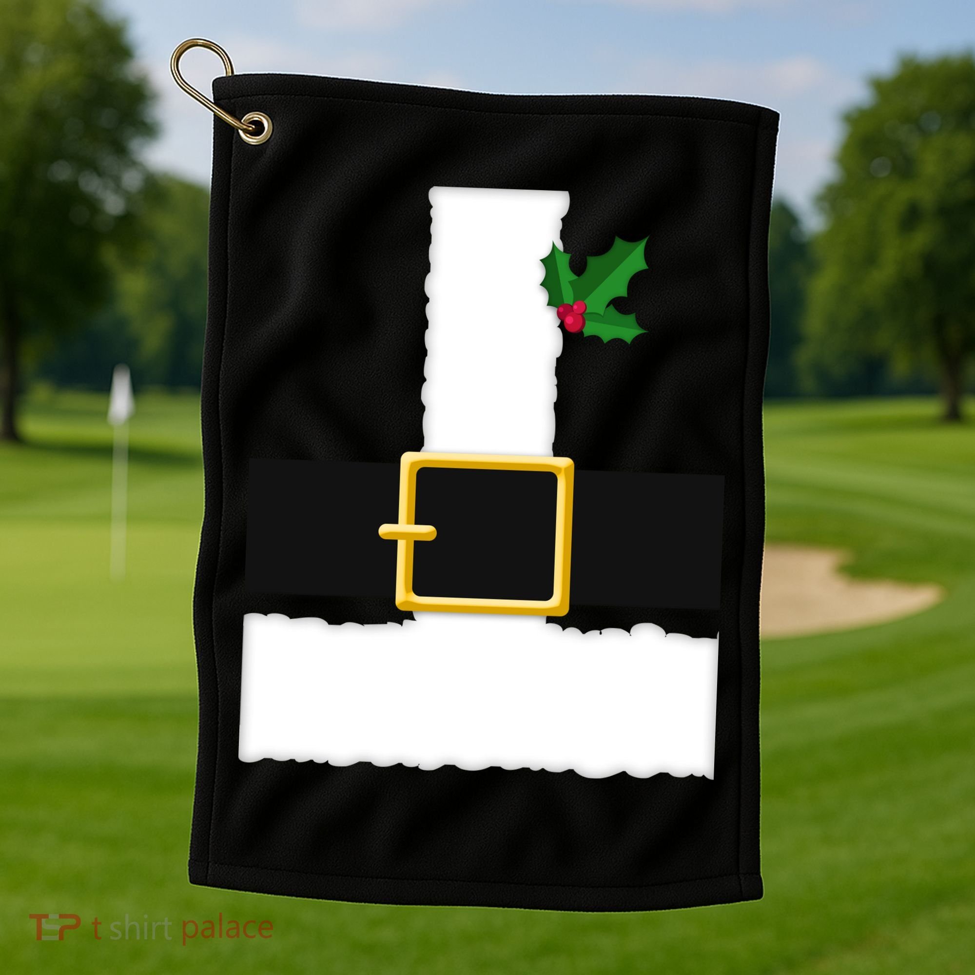 Christmas Santa Costume Top Golf Towel