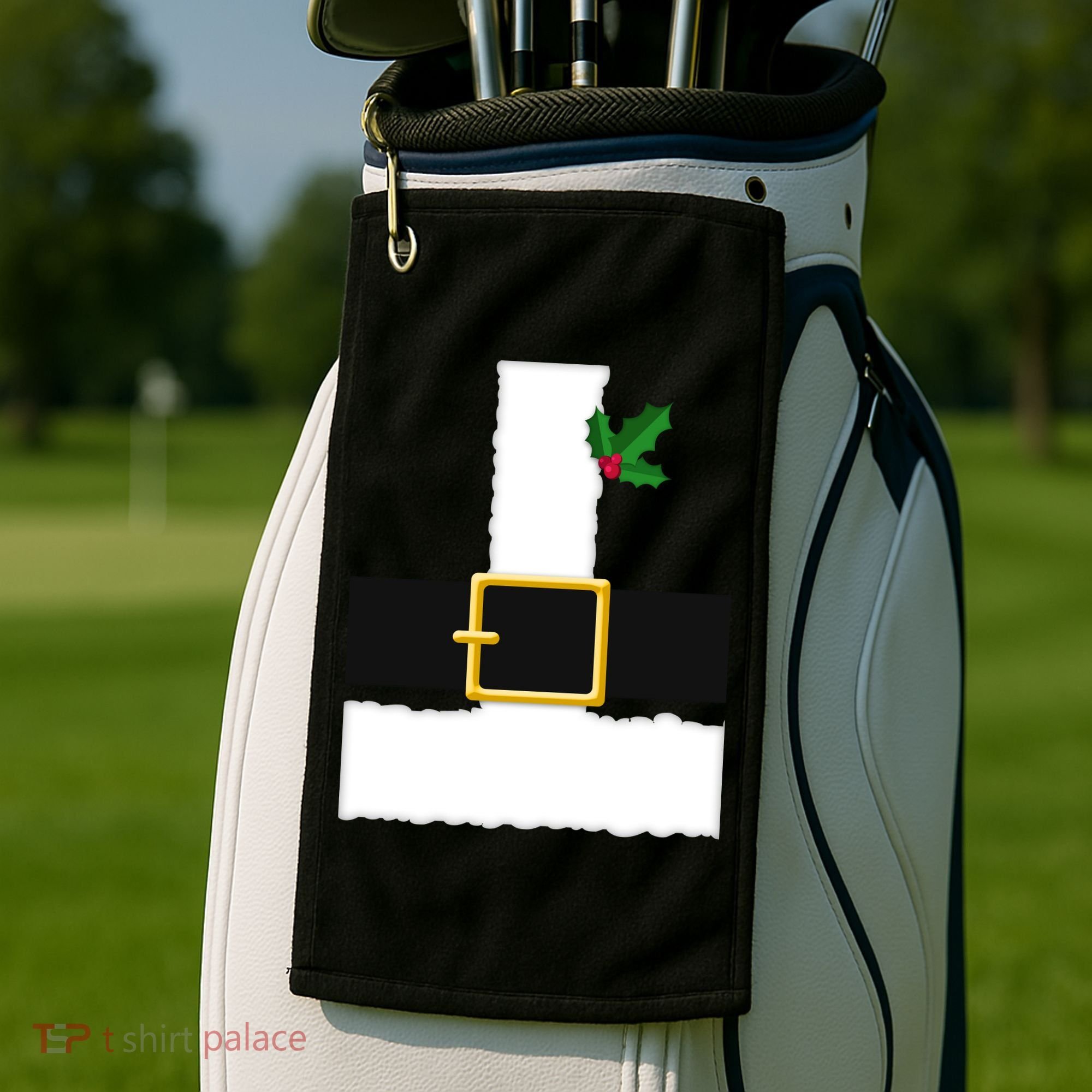 Christmas Santa Costume Top Golf Towel