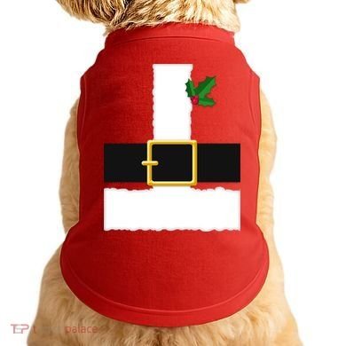 Christmas Santa Costume Top Doggie Tank