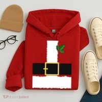 Christmas Santa Costume Top Hoodie thumb 4