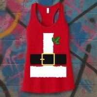 Christmas Santa Costume Top Women's Tank Top thumb 3