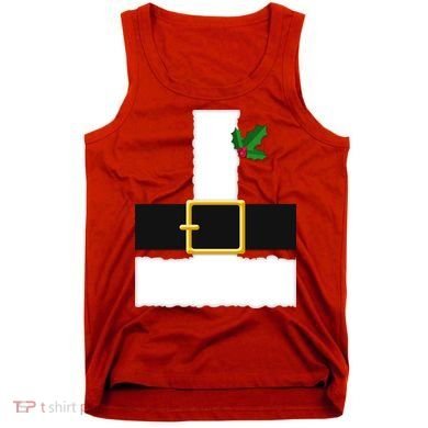 Christmas Santa Costume Top Tank Top