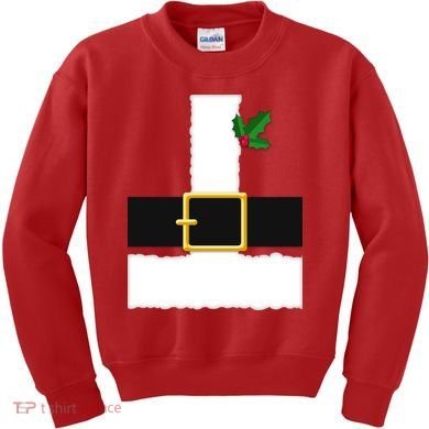 Christmas Santa Costume Top Kids Sweatshirt