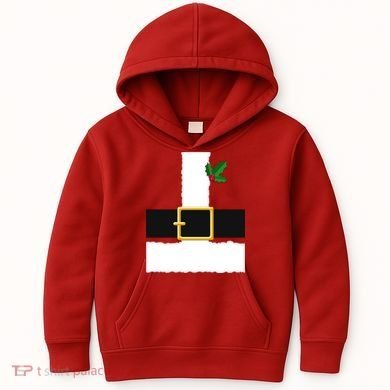 Christmas Santa Costume Top Kids Hoodie