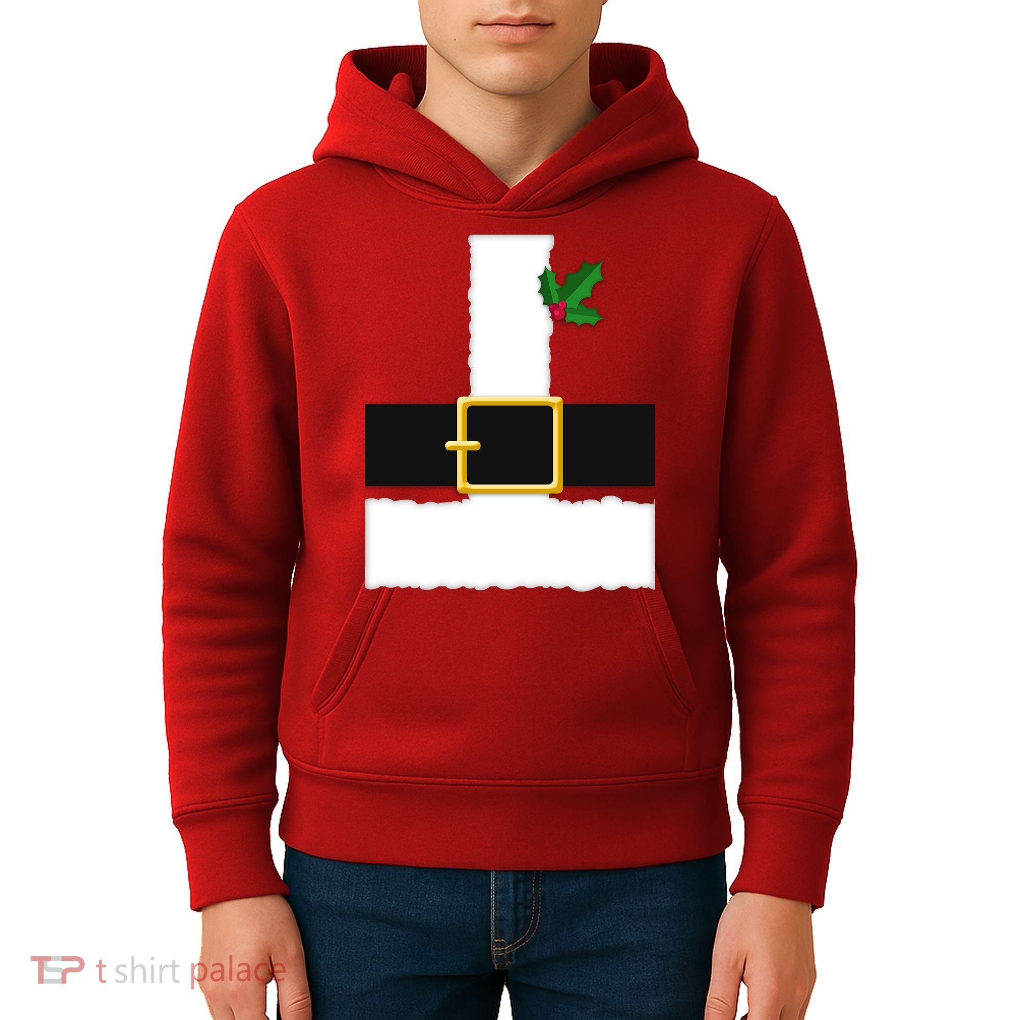 Christmas Santa Costume Top Kids Hoodie