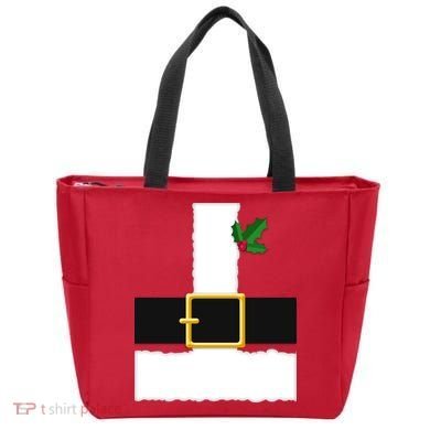 Christmas Santa Costume Top Tote Bag