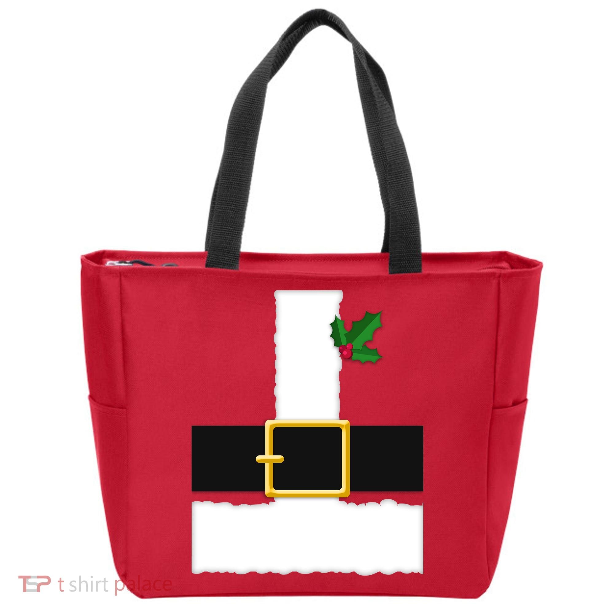 Christmas Santa Costume Top Tote Bag