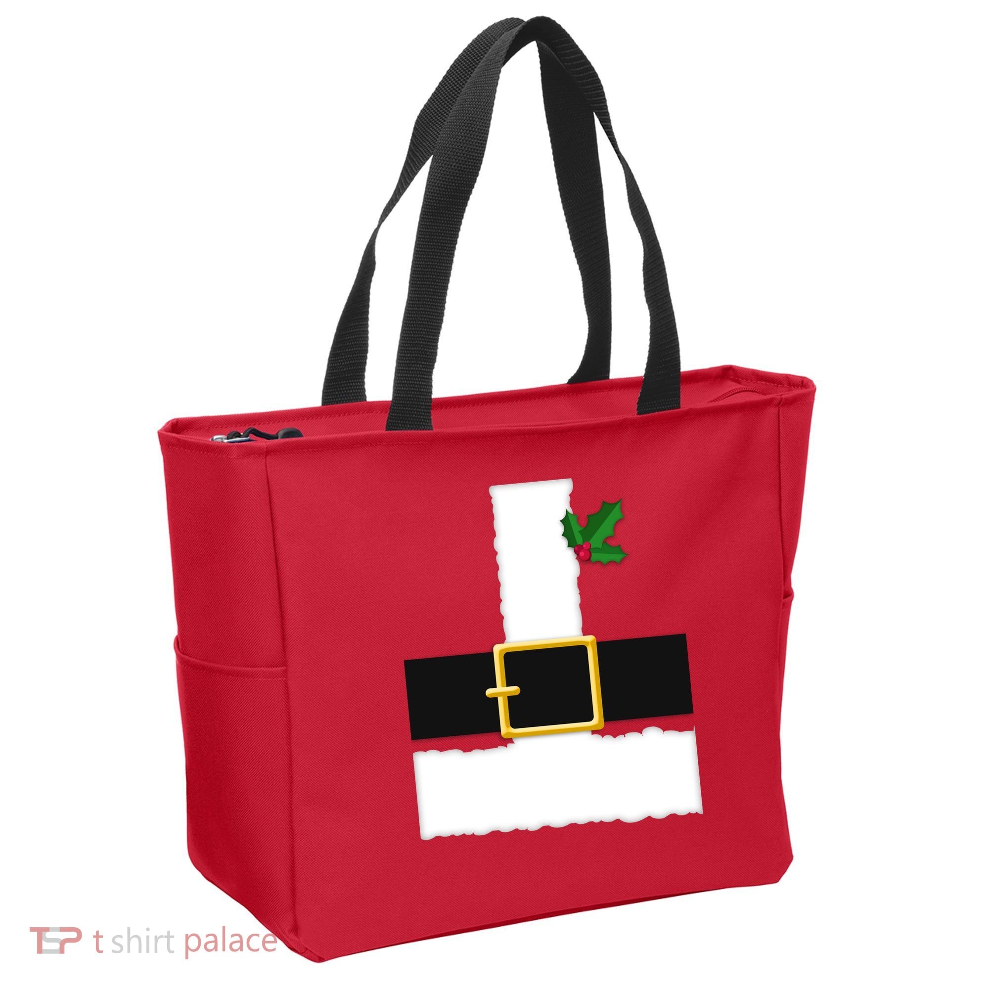 Christmas Santa Costume Top Tote Bag