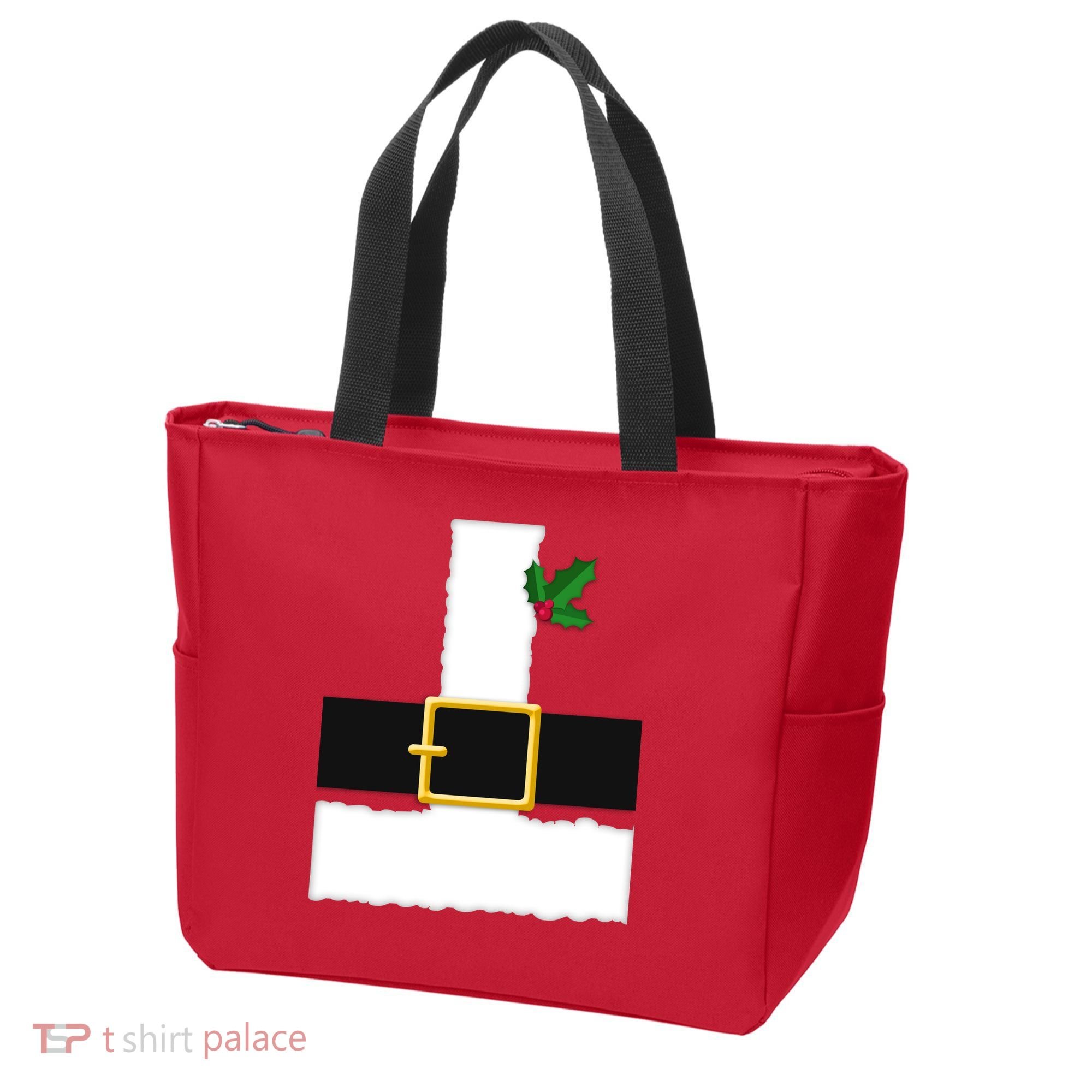Christmas Santa Costume Top Tote Bag